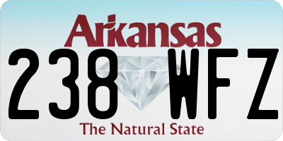 AR license plate 238WFZ