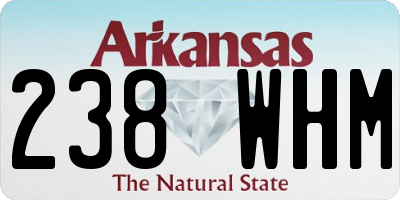 AR license plate 238WHM
