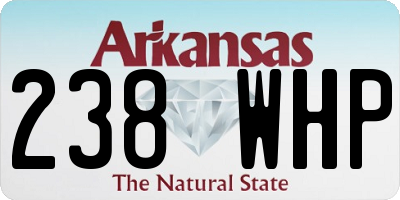 AR license plate 238WHP