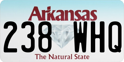 AR license plate 238WHQ