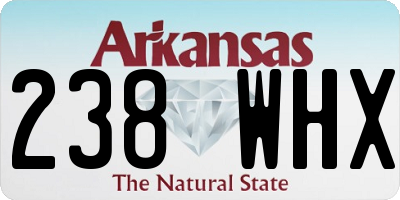 AR license plate 238WHX