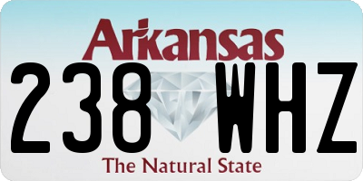AR license plate 238WHZ