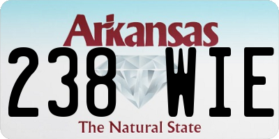 AR license plate 238WIE