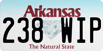 AR license plate 238WIP