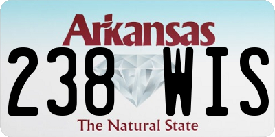 AR license plate 238WIS