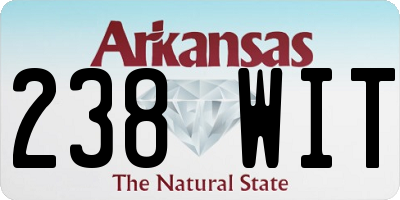 AR license plate 238WIT