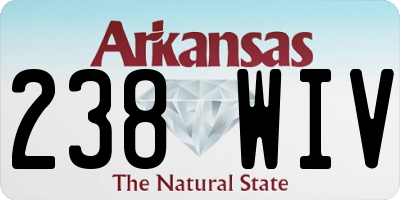 AR license plate 238WIV
