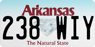 AR license plate 238WIY