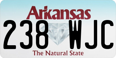 AR license plate 238WJC