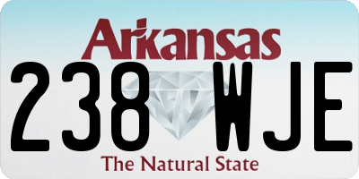 AR license plate 238WJE