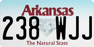 AR license plate 238WJJ