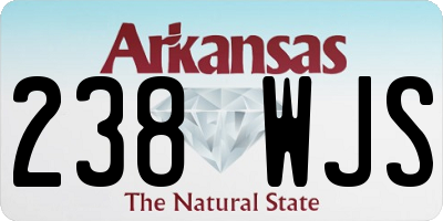 AR license plate 238WJS