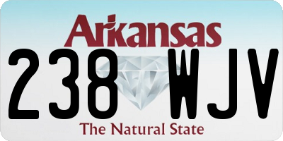 AR license plate 238WJV