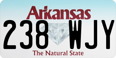 AR license plate 238WJY