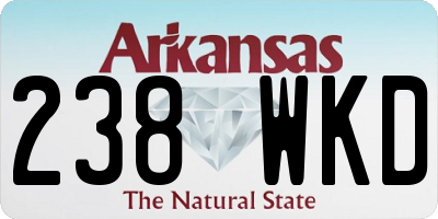 AR license plate 238WKD