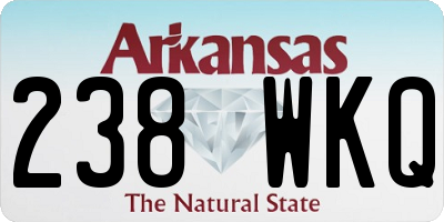 AR license plate 238WKQ