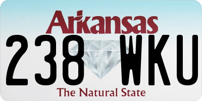 AR license plate 238WKU