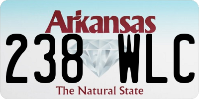AR license plate 238WLC