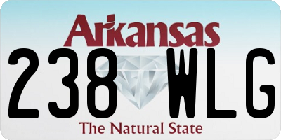 AR license plate 238WLG
