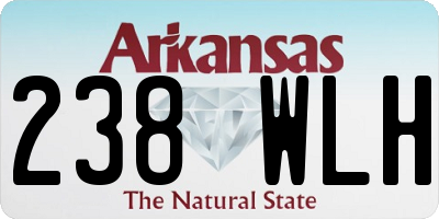 AR license plate 238WLH