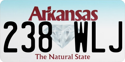 AR license plate 238WLJ