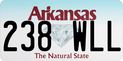 AR license plate 238WLL