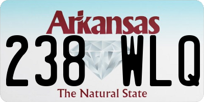 AR license plate 238WLQ