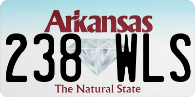 AR license plate 238WLS