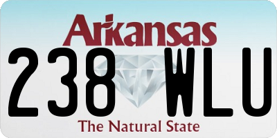 AR license plate 238WLU