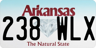 AR license plate 238WLX