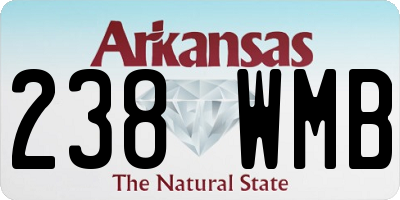 AR license plate 238WMB