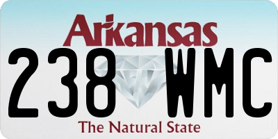 AR license plate 238WMC