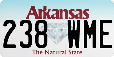 AR license plate 238WME