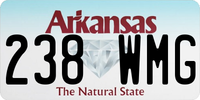 AR license plate 238WMG