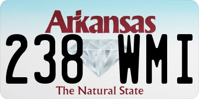 AR license plate 238WMI