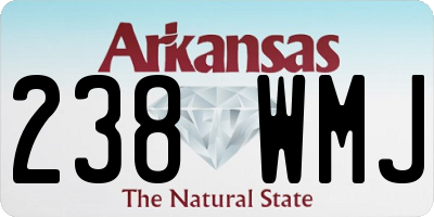 AR license plate 238WMJ