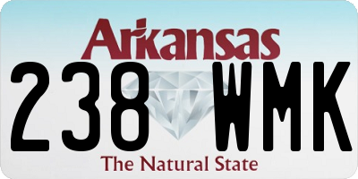 AR license plate 238WMK