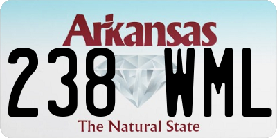 AR license plate 238WML