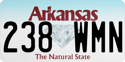 AR license plate 238WMN