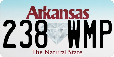 AR license plate 238WMP
