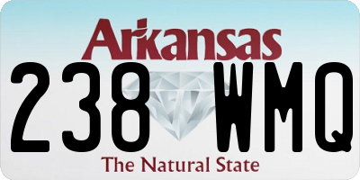AR license plate 238WMQ