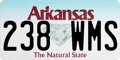 AR license plate 238WMS