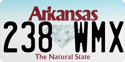 AR license plate 238WMX
