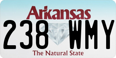 AR license plate 238WMY