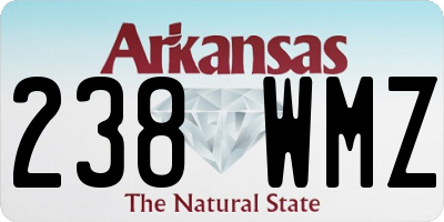 AR license plate 238WMZ