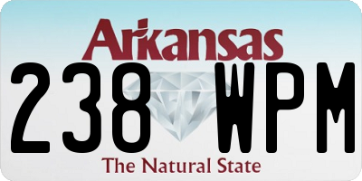 AR license plate 238WPM