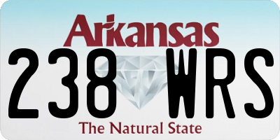AR license plate 238WRS