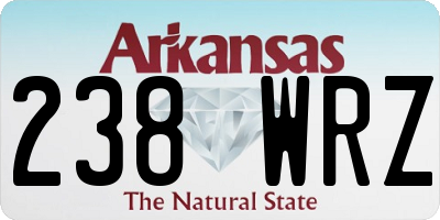 AR license plate 238WRZ