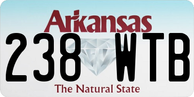AR license plate 238WTB