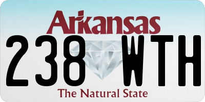 AR license plate 238WTH